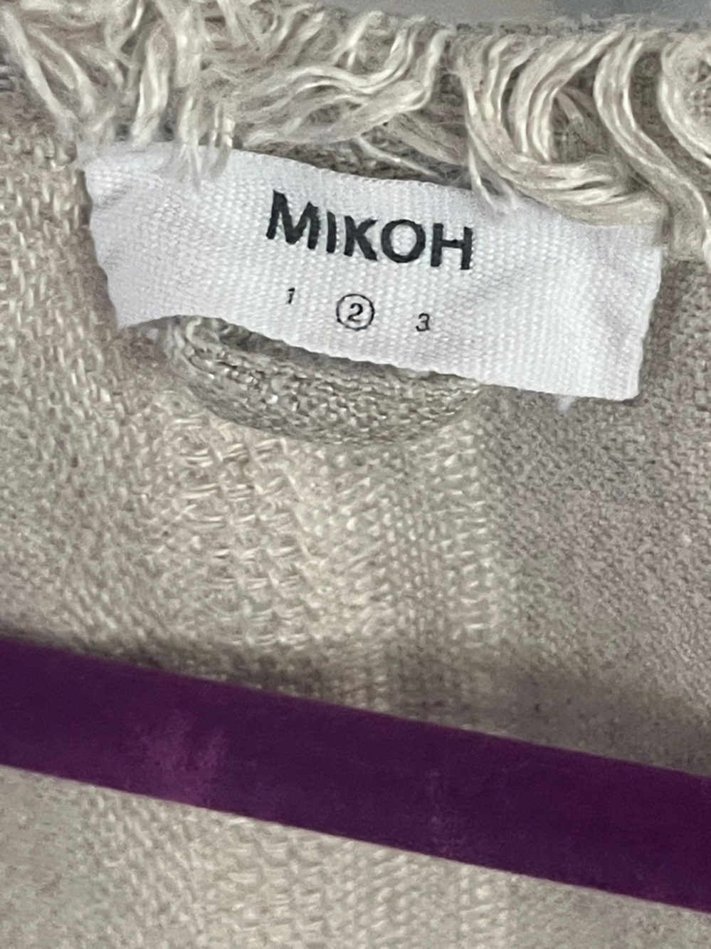 Mikoh Himalaya Linen Frey Sleeves Top - Picture 3 of 10
